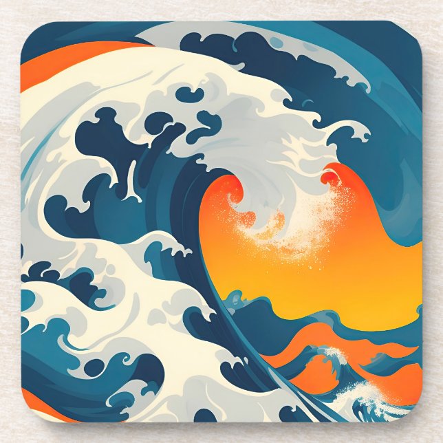 Catch a Great Japanese Wave Coaster (Front)