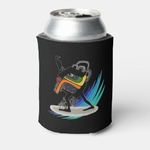 Catch a Wave, Huehue! Stone Surfer Takes Flight Can Cooler