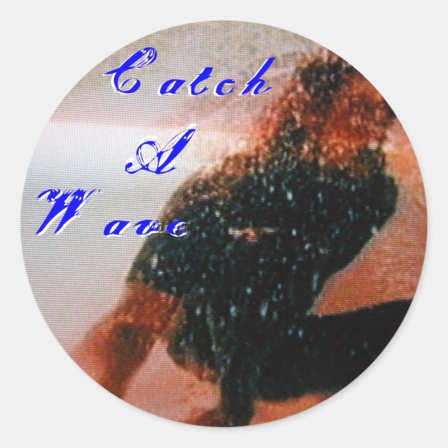 Catch A Wave Sticker - Customised (Front)