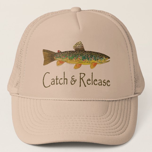 Catch and Release Fishing Trucker Hat (Front)