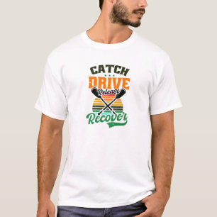Catch Drive Release Recover Design Crew Rowing T-Shirt