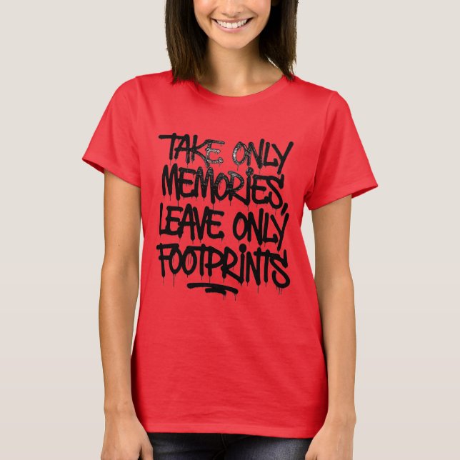 Catch Flights Not Feelings Rainbow Graffiti Quote T-Shirt (Front)