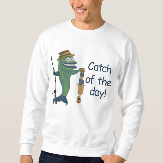 Catch of the Day Embroidered Sweatshirt (Front)