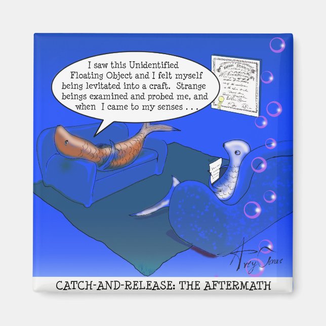 Catch-Release Cartoon Magnet (Front)