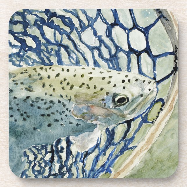 Catch & Release Fishing Designs Coaster (Front)
