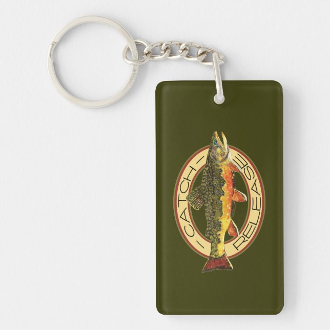 Catch & Release Fishing Key Ring (Front)