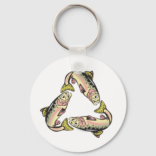 Catch & Release Fishing Key Ring (Front)