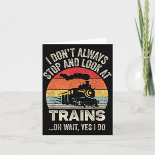 Catch Some Rays Vintage Retro I Don't Always Stop  Card