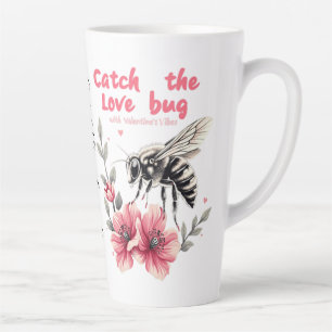 Catch the Love Bug Valentine's Day Latte Mug