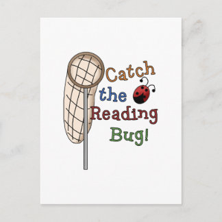 Catch the Reading Bug Tshirts and Gifts Postcard