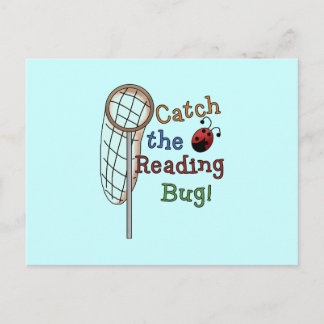 Catch the Reading Bug Tshirts and Gifts Postcard