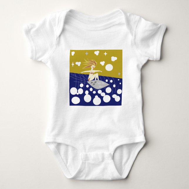 Catch The Wave Baby Bodysuit (Front)