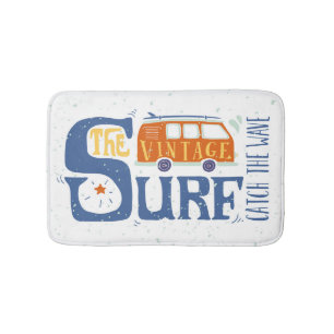 Catch The Wave Poster Bath Mat