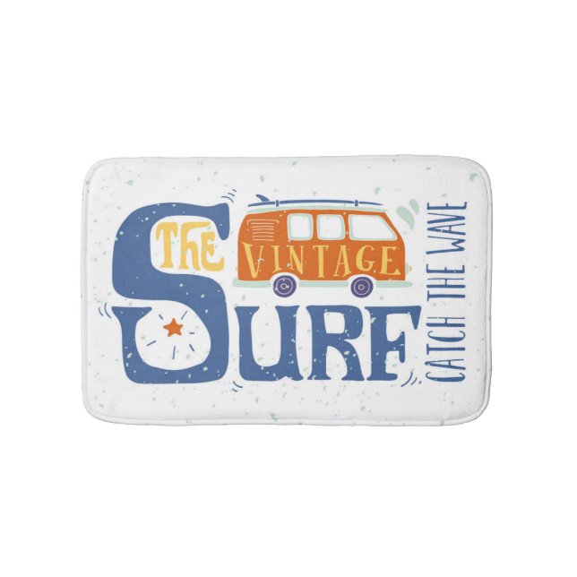 Catch The Wave Poster Bath Mat (Front)