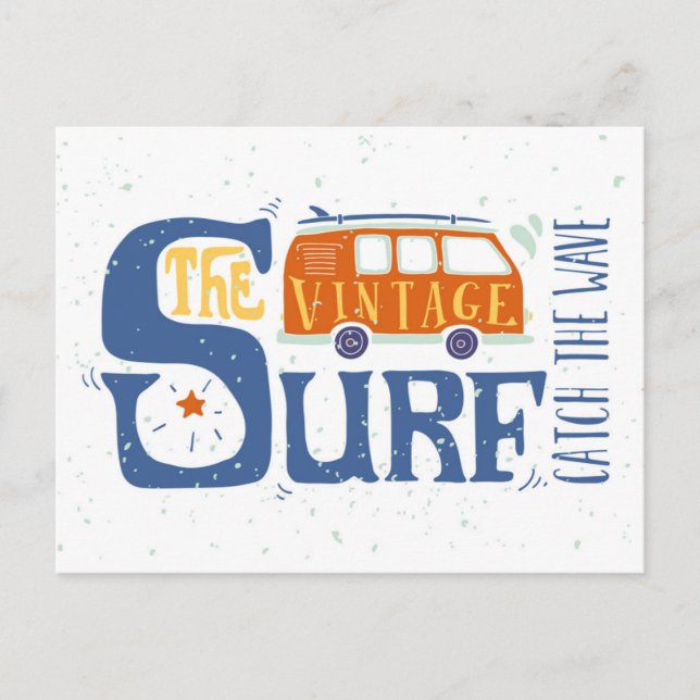 Catch The Wave Poster Postcard (Front)