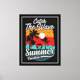 Catch The Wave Summer Vacation-43432 Canvas Print