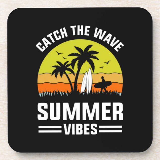 Catch The Wave Summer Vibes-64193 Coaster (Front)