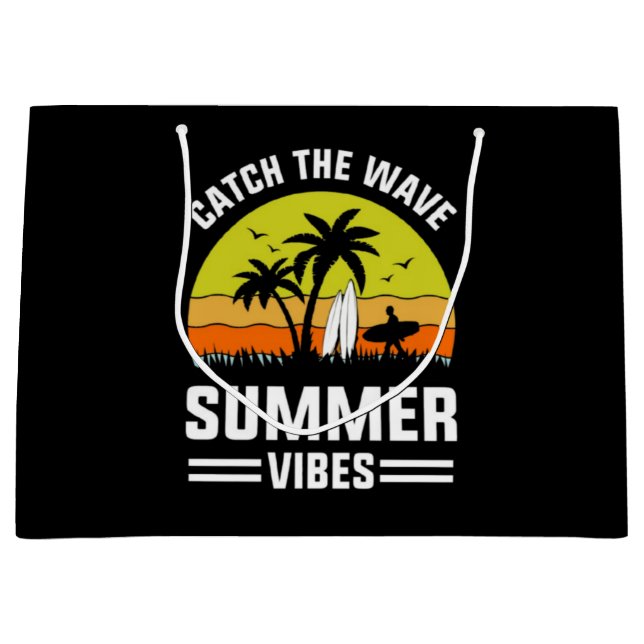 Catch The Wave Summer Vibes-64193 Large Gift Bag (Front)