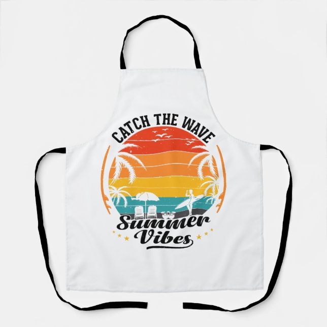 Catch the Wave Summer Vibes Apron (Front)