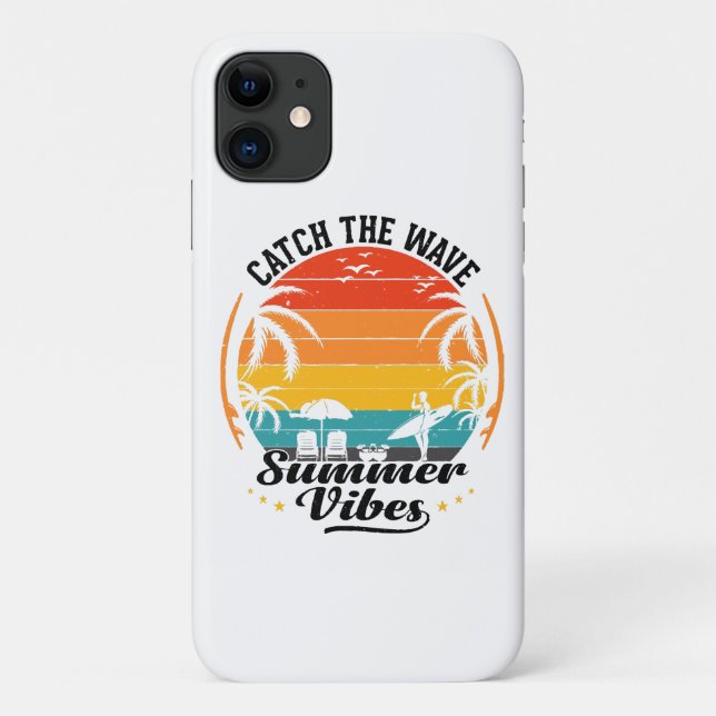 Catch the Wave Summer Vibes Case-Mate iPhone Case (Back)