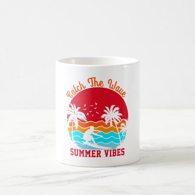 Catch the Wave Summer Vibes Coffee Mug (Center)