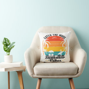 Catch the Wave Summer Vibes Cushion