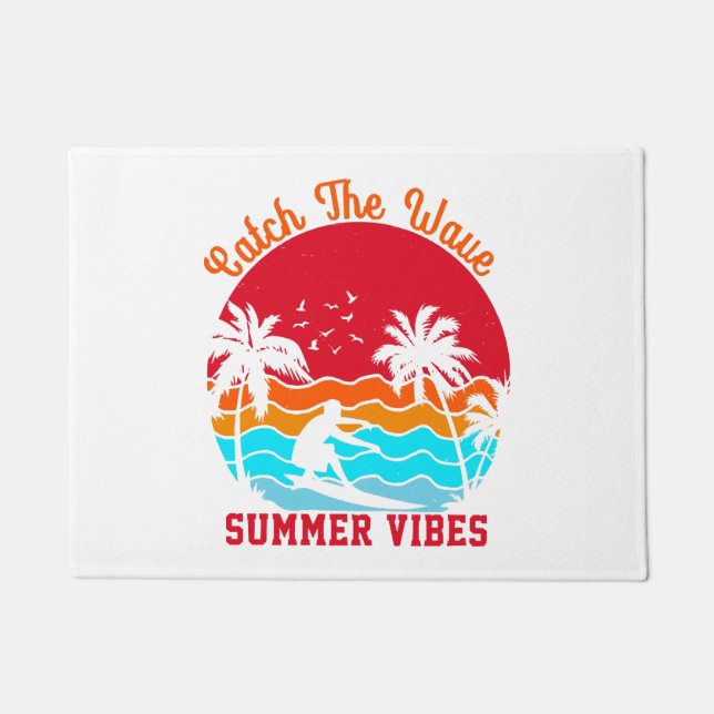 Catch the Wave Summer Vibes Doormat (Front)