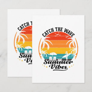 Catch the Wave Summer Vibes Enclosure Card