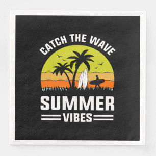 Catch the Wave Summer Vibes Napkin