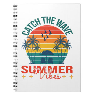 Catch the Wave Summer Vibes Notebook
