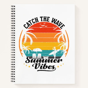 Catch the Wave Summer Vibes Notebook