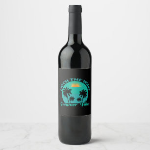 Catch the Wave Summer Vibes Wine Label