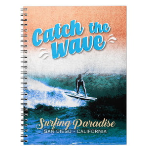 Catch the Wave - Surfing Paradise Notebook