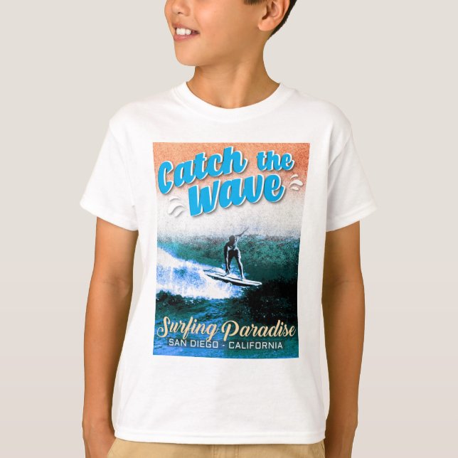 Catch the Wave - Surfing Paradise  T-Shirt (Front)