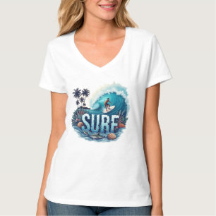 Catch the Wave Surfing T-Shirt