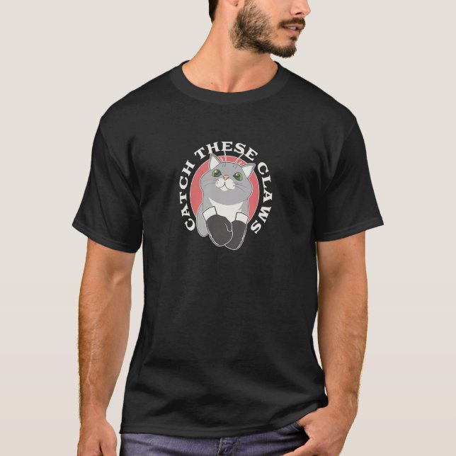 Catch These Claws  Creative Animal  Cute Boxer T-Shirt (Front)