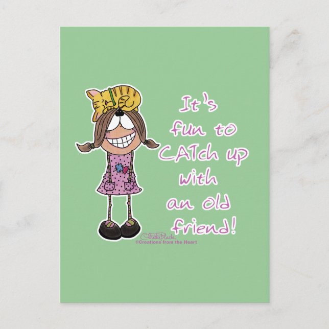 CATch Up Postcard (Front)