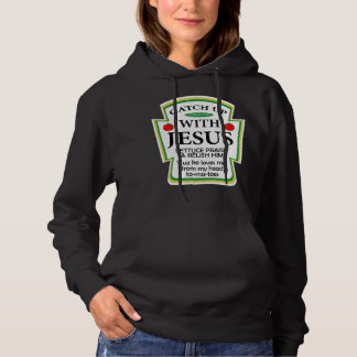 Catch Up With Jesus Ketchup Hoodie Funny Christian