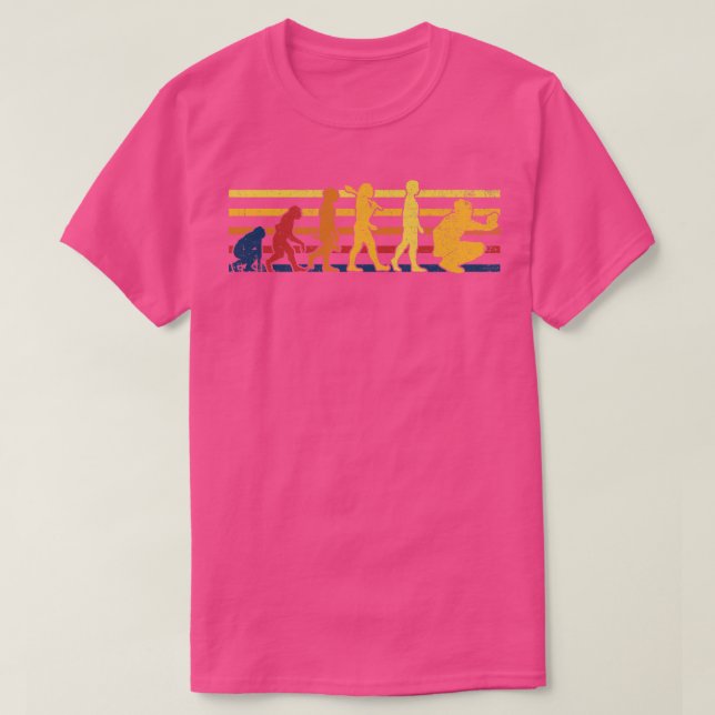 Catcher Baseball Baseball Player T-Shirt (Design Front)