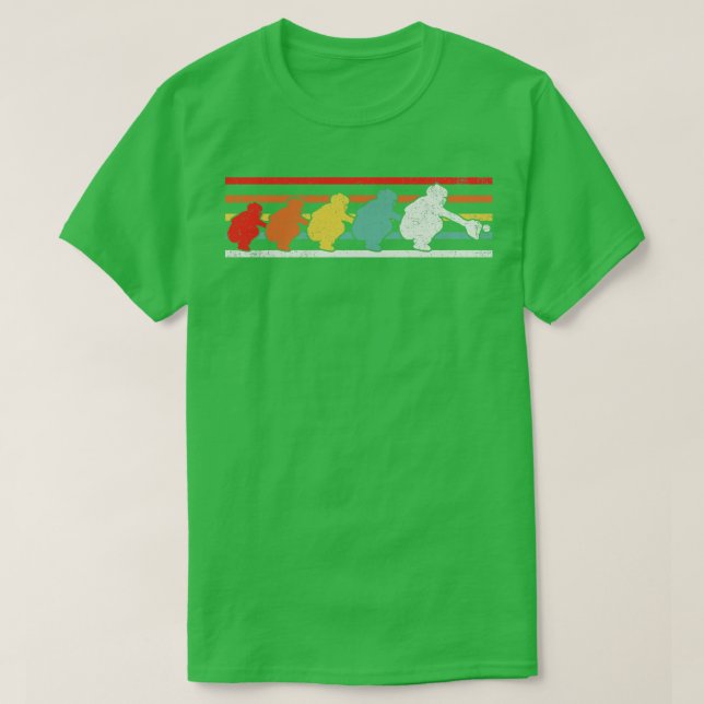 Catcher Baseball Player 2 T-Shirt (Design Front)