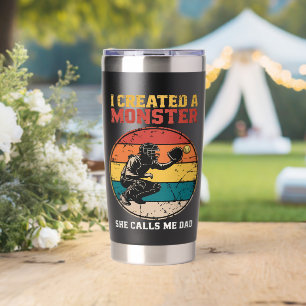 Catcher Softball Dad Father's Day Insulated Tumbler