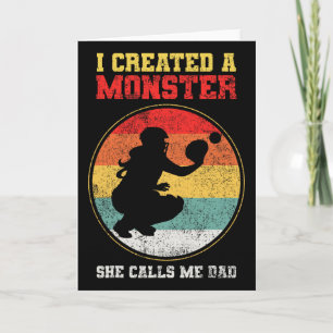 Catcher Softll Dad Father's Day Card