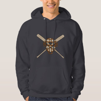 catchers mask and bats baseball icon hoodie