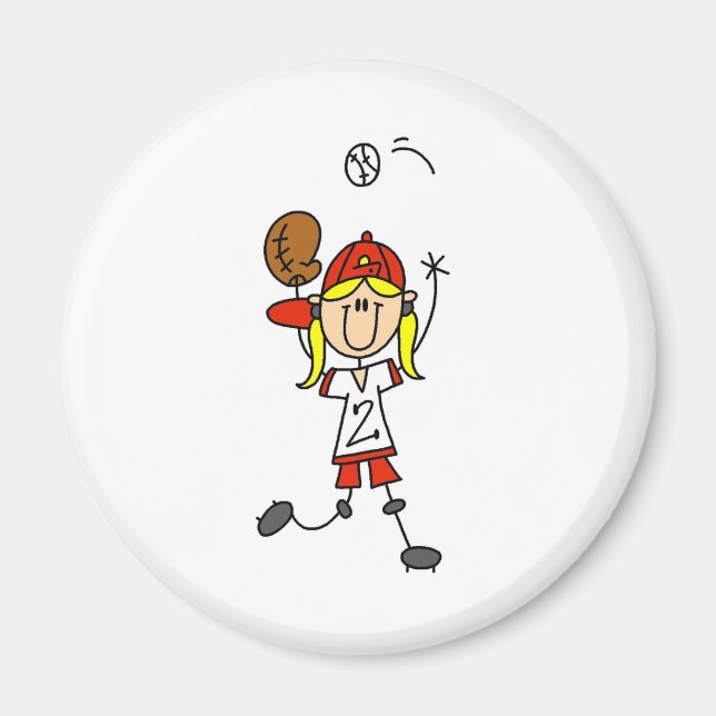 Catching A Softball Magnet (Front)