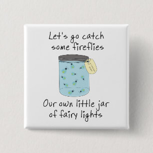 Catching Fireflies 15 Cm Square Badge