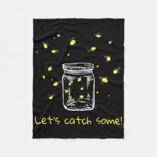 Catching Fireflies Lets Catch Some! Lightning Bugs Fleece Blanket