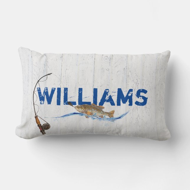 Catching Fish Lumbar Cushion (Front)