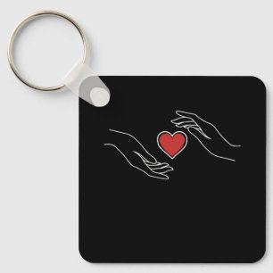 Catching Heart Key Ring