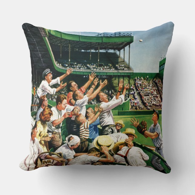 Catching Home Run Ball Cushion (Front)