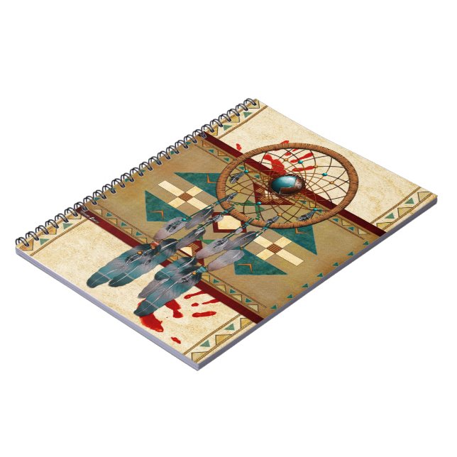 Catching Spirit Native American Spiral Notebook (Left Side)